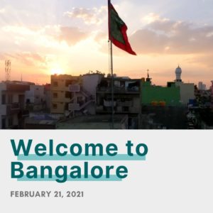 welcome to Bangalore